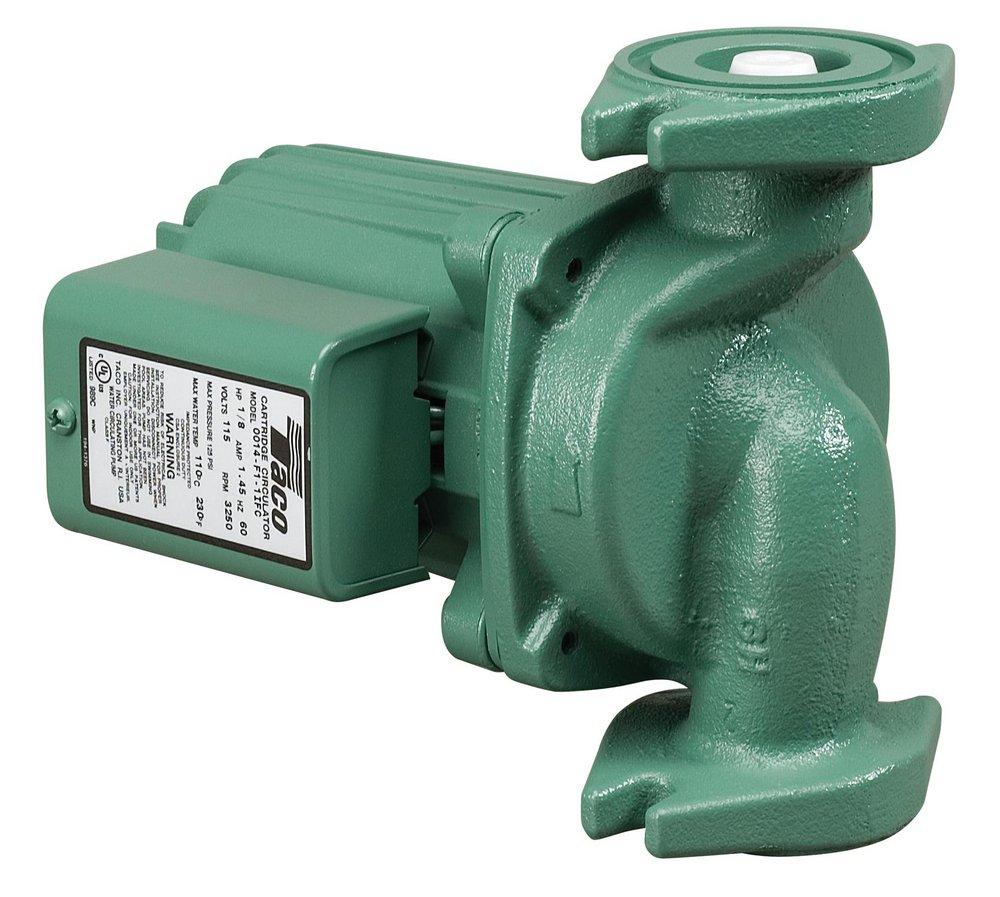 Taco 115V 29 gpm Flanged 150 psi Cast Iron Cartridge Circulator Pump with Integral Flow Check 