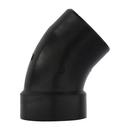 Black ABS DWV 45&deg; Street Elbow 