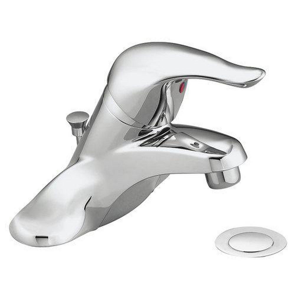 Moen Chrome Single Handle Centerset Bathroom Sink Faucet 
