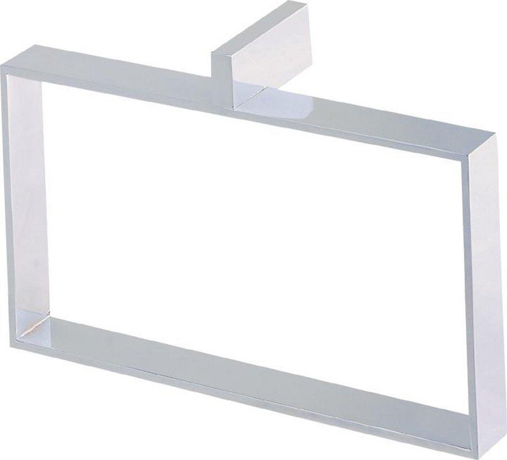 ROHL&reg; Polished Chrome Rectangular Closed Towel Ring 