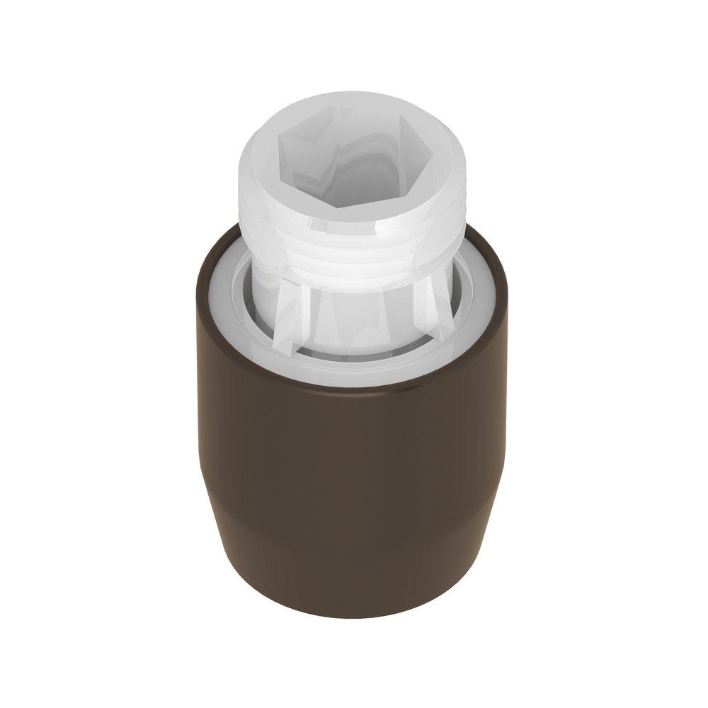 ROHL&reg; Tuscan Brass Male x Female Brass Vacuum Breaker in Tuscan Brass 