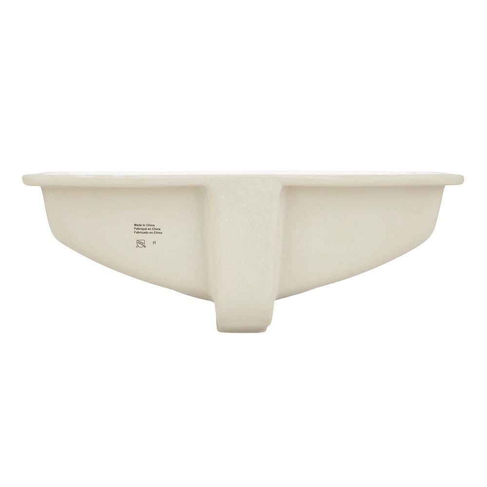 Signature Hardware Biscuit Undermount Bathroom Sink 