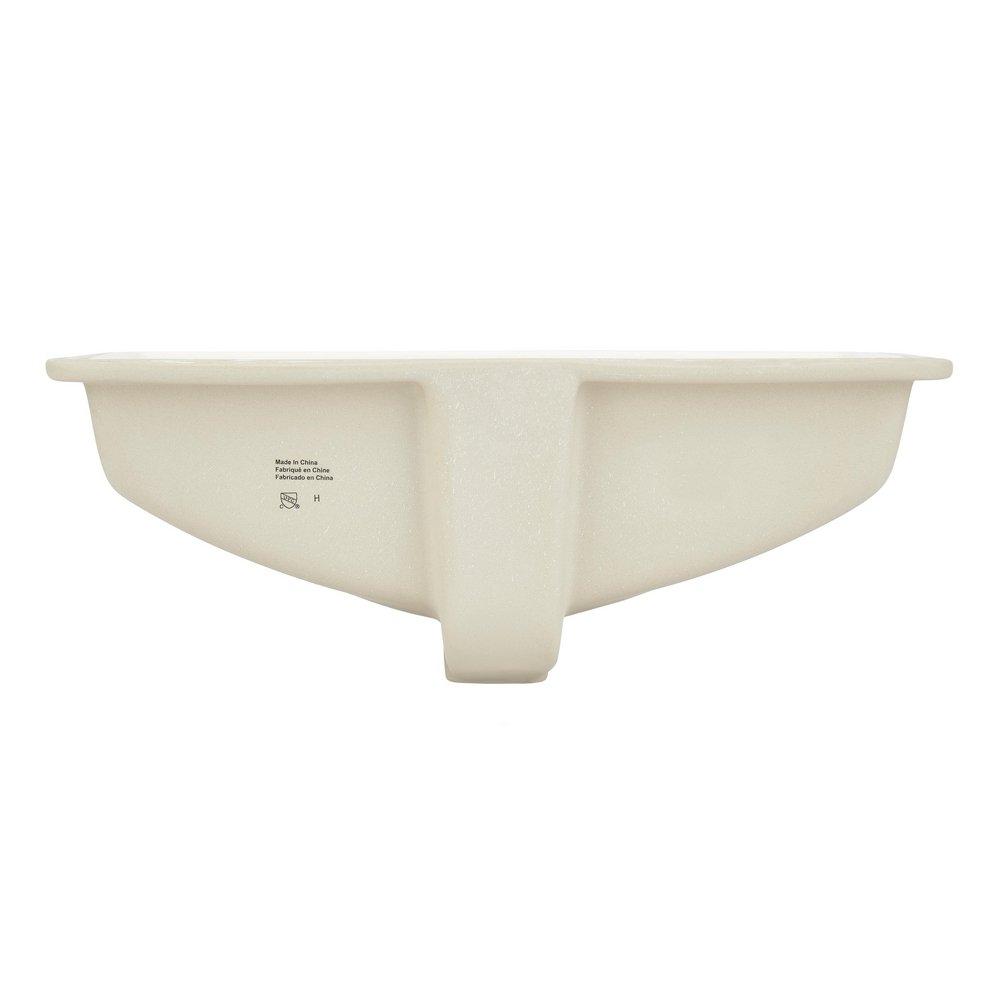 Signature Hardware Biscuit 18 x 13 in. Rectangular Undermount Bathroom Sink 