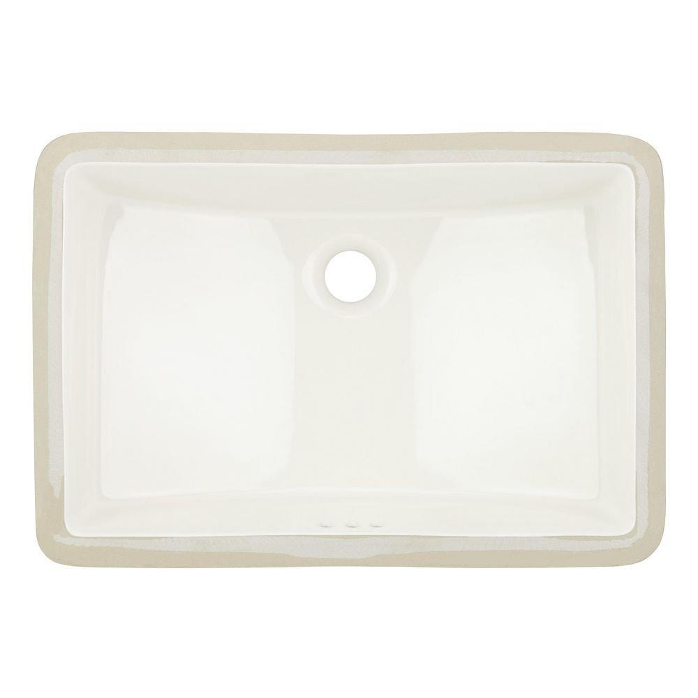 Signature Hardware Biscuit Undermount Bathroom Sink 