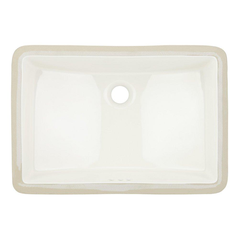 Signature Hardware Biscuit 18 x 13 in. Rectangular Undermount Bathroom Sink 