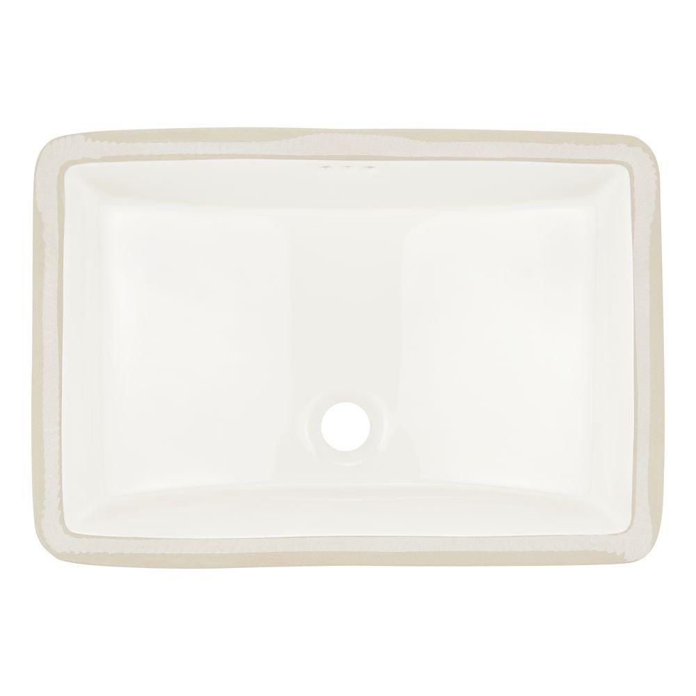 Signature Hardware Biscuit Undermount Bathroom Sink 