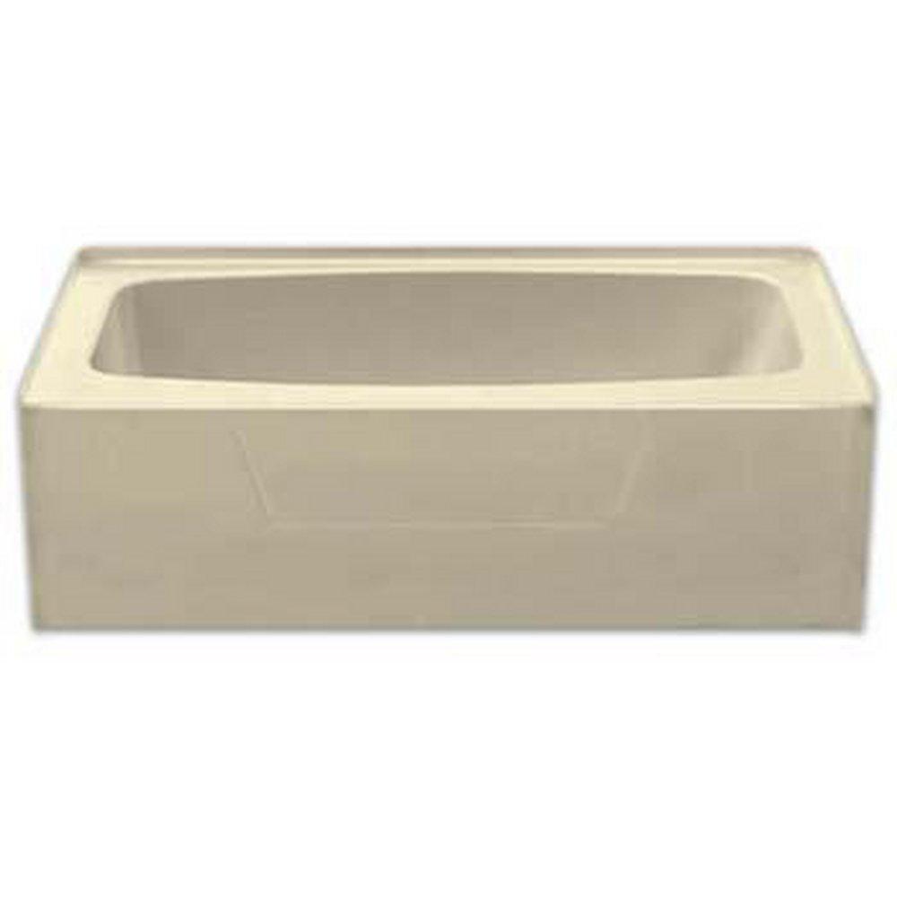 Aquarius White 27-1/4 x 54 in. Soaker Alcove Bathtub in White 