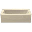 Aquarius White 27-1/4 x 54 in. Soaker Alcove Bathtub in White 