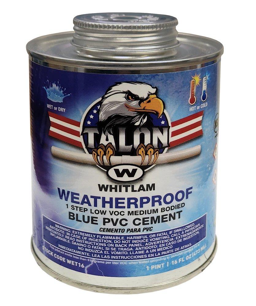 TALON Blue Fast Set Plastic Blue Pipe Cement 