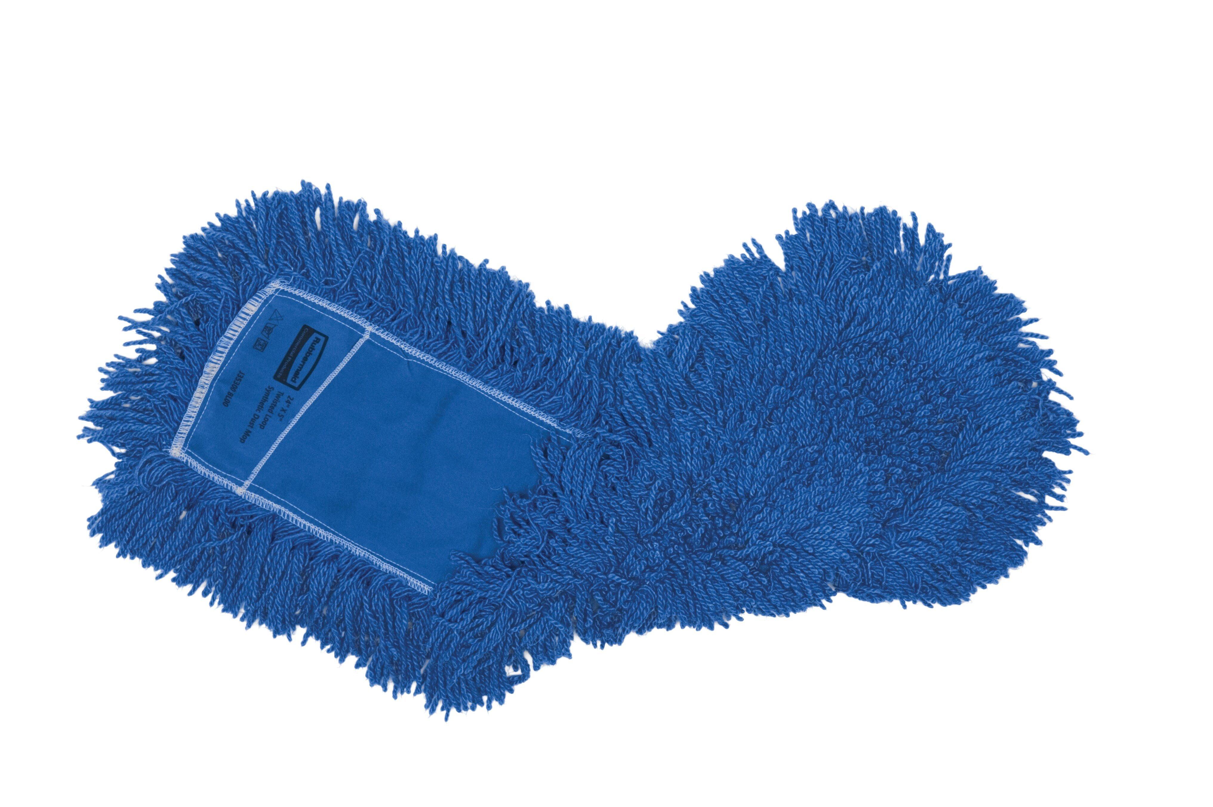 Rubbermaid Blue 5 in. Plastic, Yarn and Synthetic Fiber Mop in Blue 