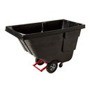 Rubbermaid Black 450 lb. 1/2 cu. yd. Plastic and Steel Tilt Truck 