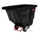 Rubbermaid Black 450 lb. 1/2 cu. yd. Plastic and Steel Tilt Truck 