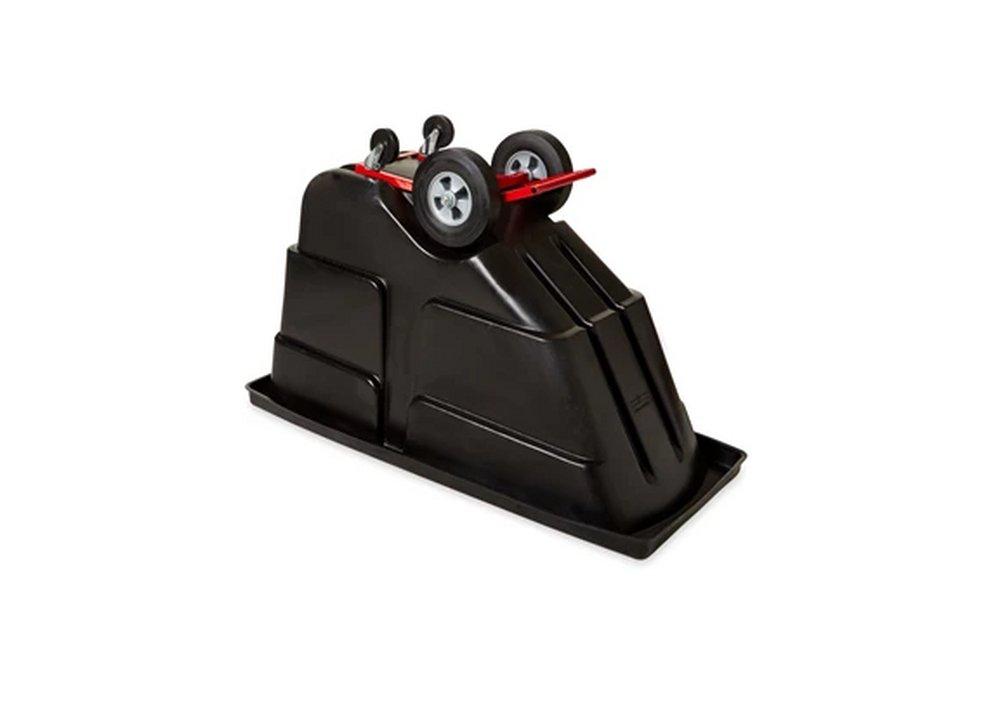 Rubbermaid Black 450 lb. 1/2 cu. yd. Plastic and Steel Tilt Truck 