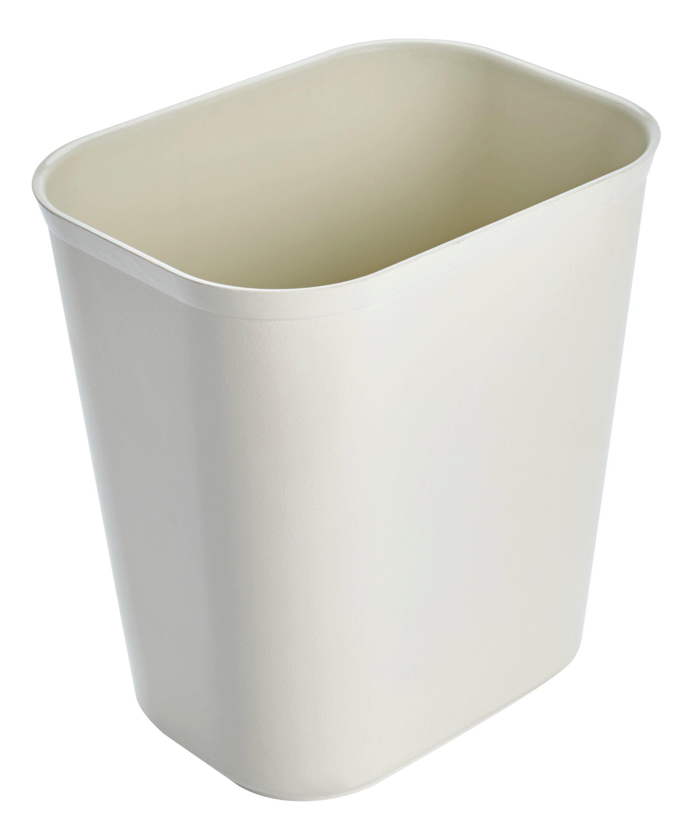 Rubbermaid Beige 11-13/100 x 12-1/50 x 11-1/8 in. Fiberglass Waste Basket in Beige 