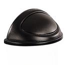 Rubbermaid Black 21 gal Half Round Trash Lid with Swing Door for Container 