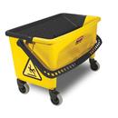 Rubbermaid Yellow Microfiber Press Wring Bucket 
