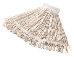 5 x 5 in. Cotton and Synthetic Yarn Blend Wet Mop in White