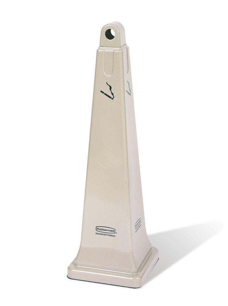Rubbermaid Beige 1 gal Cigarette Receptacle 