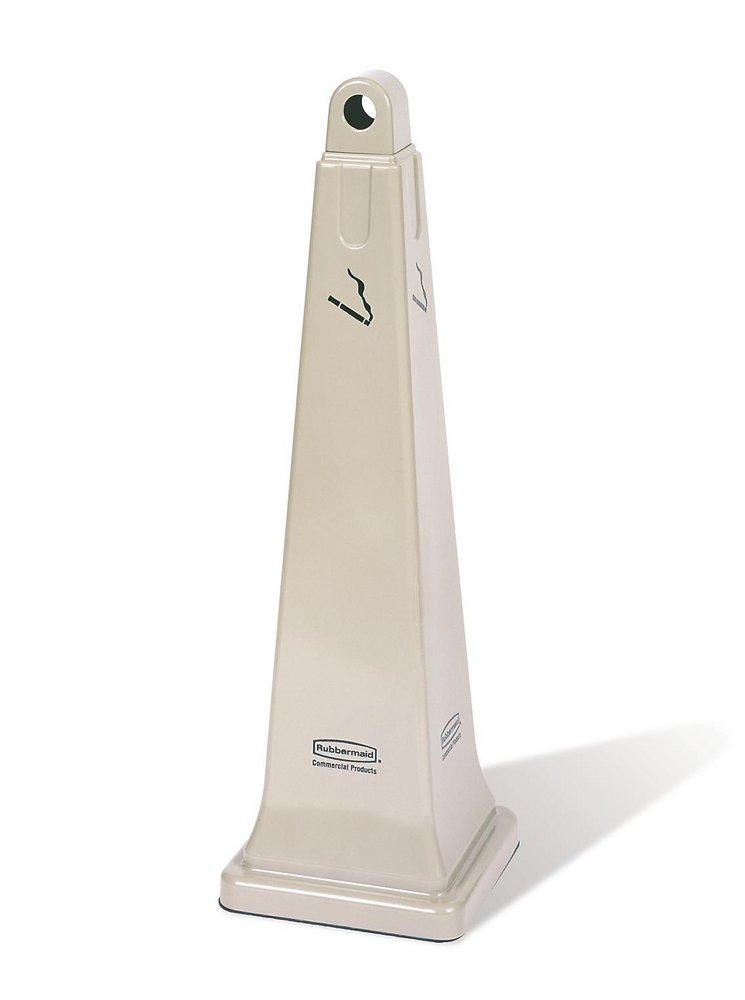 Rubbermaid Beige 1 gal Cigarette Receptacle 