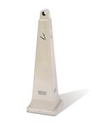 Rubbermaid Beige 1 gal Cigarette Receptacle 