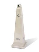 Rubbermaid Beige 1 gal Cigarette Receptacle 