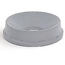 Round Funnel Top for Container in Grey
