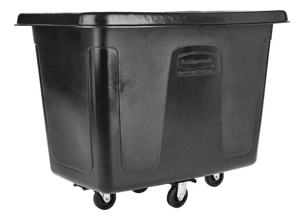 Rubbermaid Black 42-4/5 in. Recycled Cube Truck in Black 