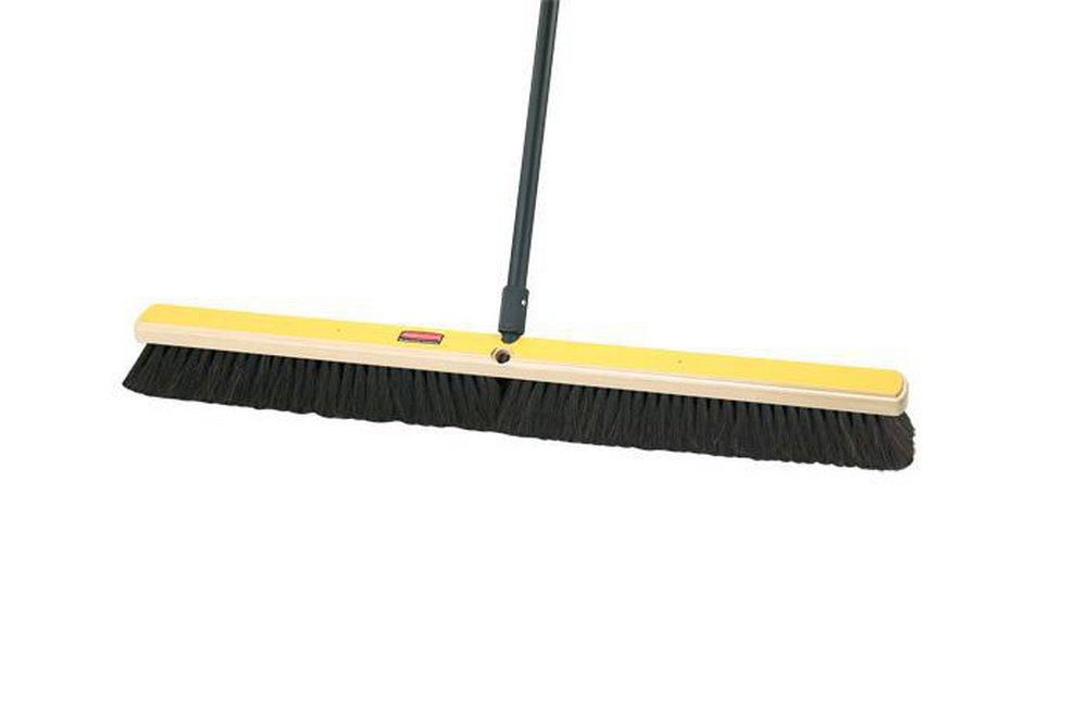 Rubbermaid Black 36 in. Fine Wood Tampico Floor Sweep 