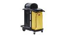 Rubbermaid Black 70 lb. Plastic Janitorial Cleaning Cart 