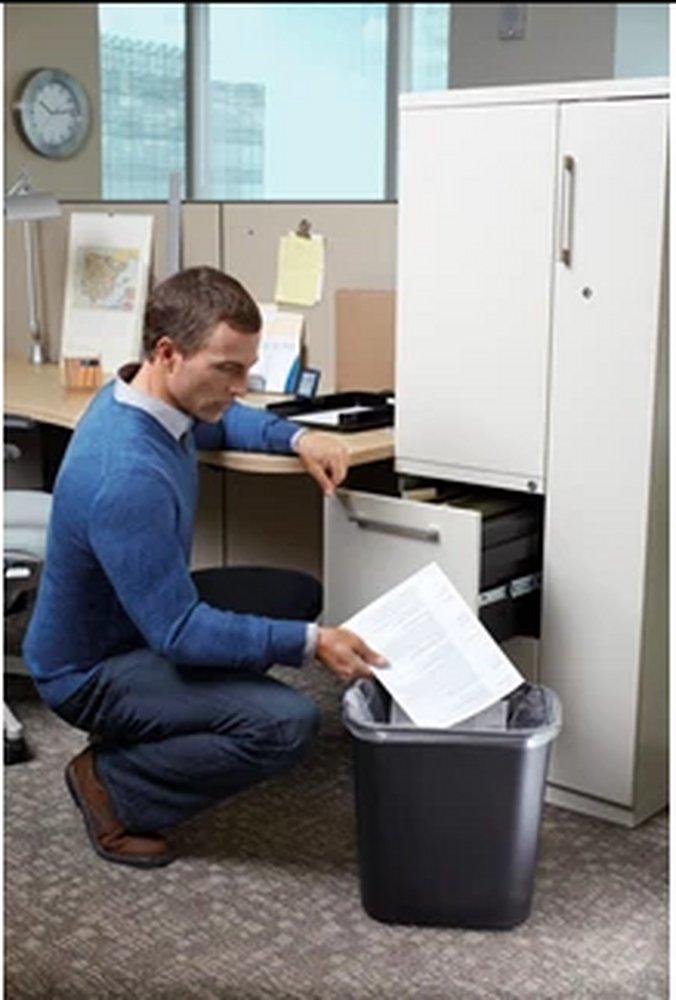 Rubbermaid Black 13-5/8 qt Waste Container 