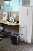 Rubbermaid Black 28 qt Waste Container 