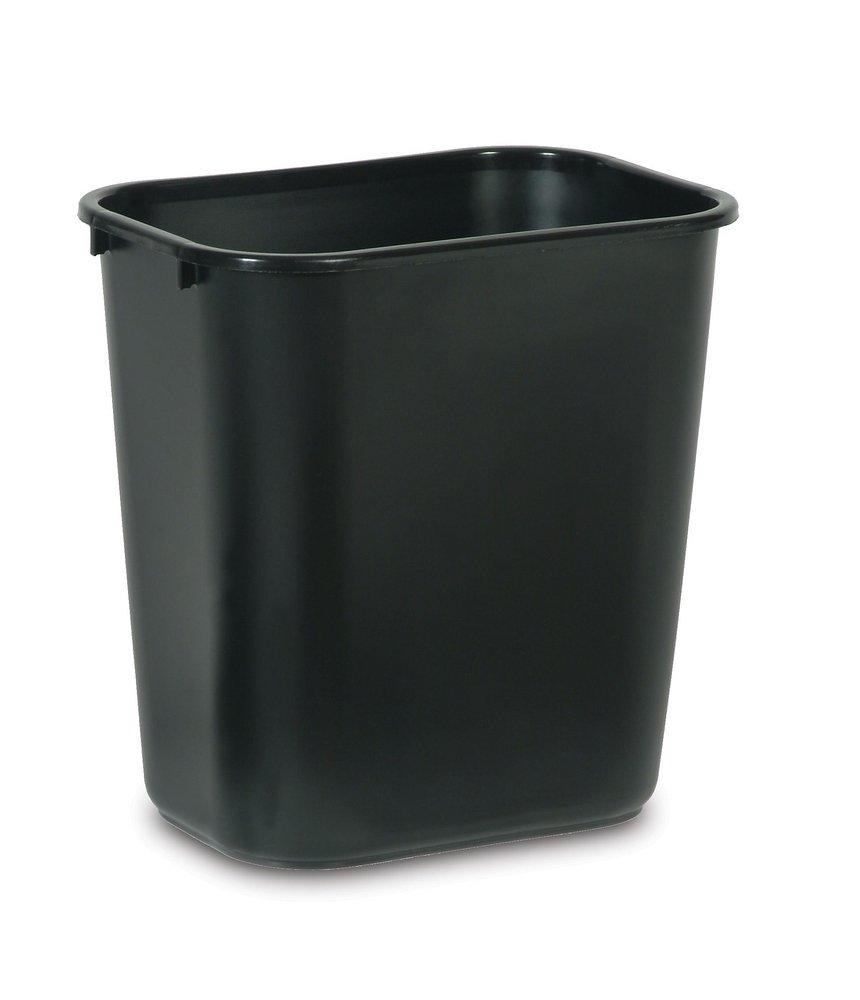 Rubbermaid Black 13-5/8 qt Waste Container 