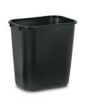 Rubbermaid Black 13-5/8 qt Waste Container 