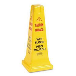 25-3/4 in. Caution Wet Floor Safety Cone in Yellow