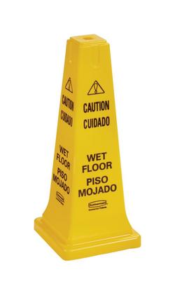 25-3/4 in. Caution Wet Floor Safety Cone in Yellow
