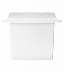 Rubbermaid White 12-1/2 x 10-3/4 x 5-1/4 in. Sanitary Napkin Receptor 