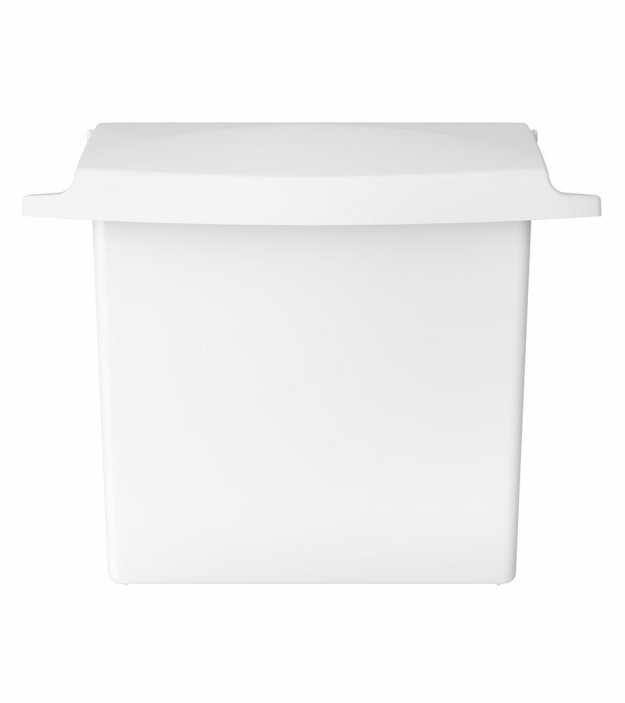 Rubbermaid White 12-1/2 x 10-3/4 x 5-1/4 in. Sanitary Napkin Receptor 
