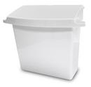 Rubbermaid White 12-1/2 x 10-3/4 x 5-1/4 in. Sanitary Napkin Receptor 