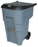 Rubbermaid Grey 65 gal Rollout Container with Lid 