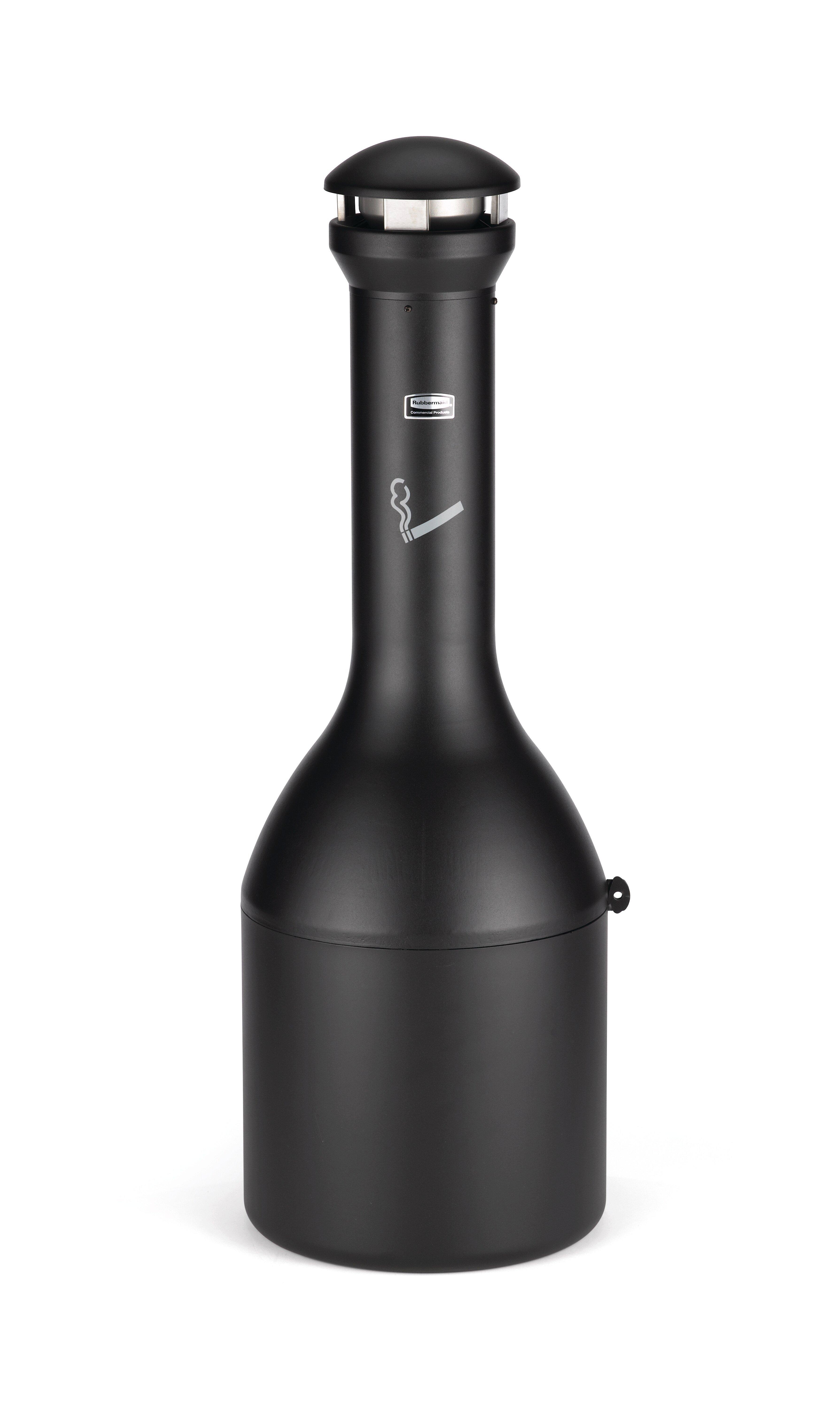 Rubbermaid Black Traditional Smoking Receptacle 