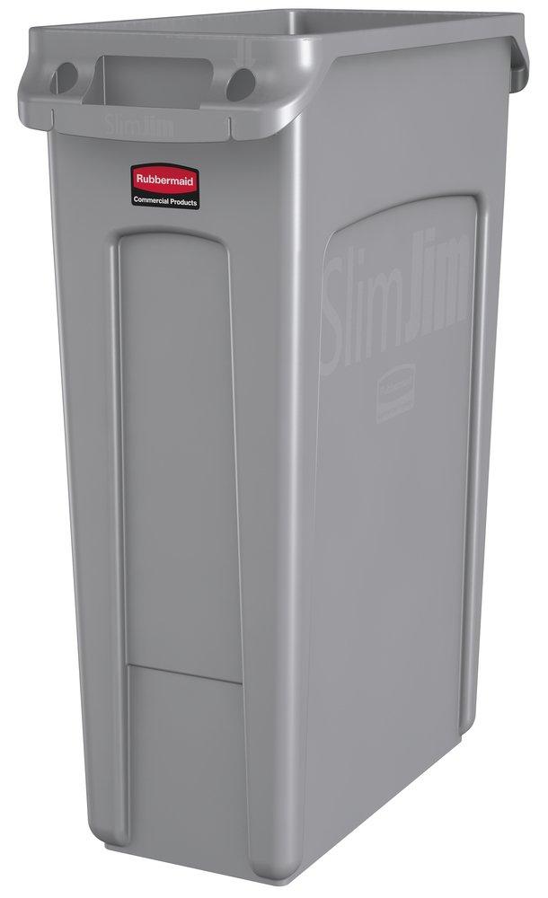 Rubbermaid Grey 23 gal Container with Vent Channel 
