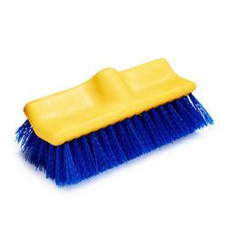10 in. Polypropylene Fill Bi-Level Floor Scrub Plastic Block in Blue