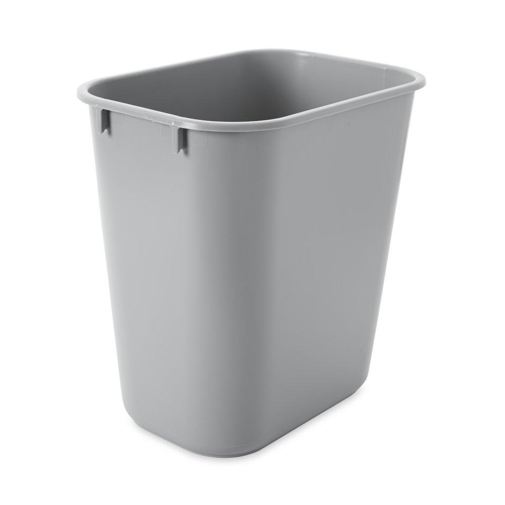 Rubbermaid Grey 13-5/8 qt Waste Basket 
