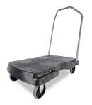 Rubbermaid Black Triple Utility Trolley in Black 