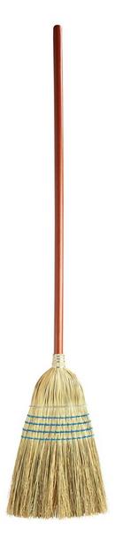 Rubbermaid Blue 13 in. Cleaning, Heavy Duty and Warehouse Corn Fibers and Wood Broom in Blue 