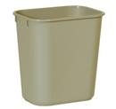 Rubbermaid Beige 8-1/4 x 12-13/100 x 11-19/50 in. Plastic Rectangular Waste Basket in Beige 
