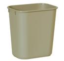 Rubbermaid Beige 8-1/4 x 12-13/100 x 11-19/50 in. Plastic Rectangular Waste Basket in Beige 