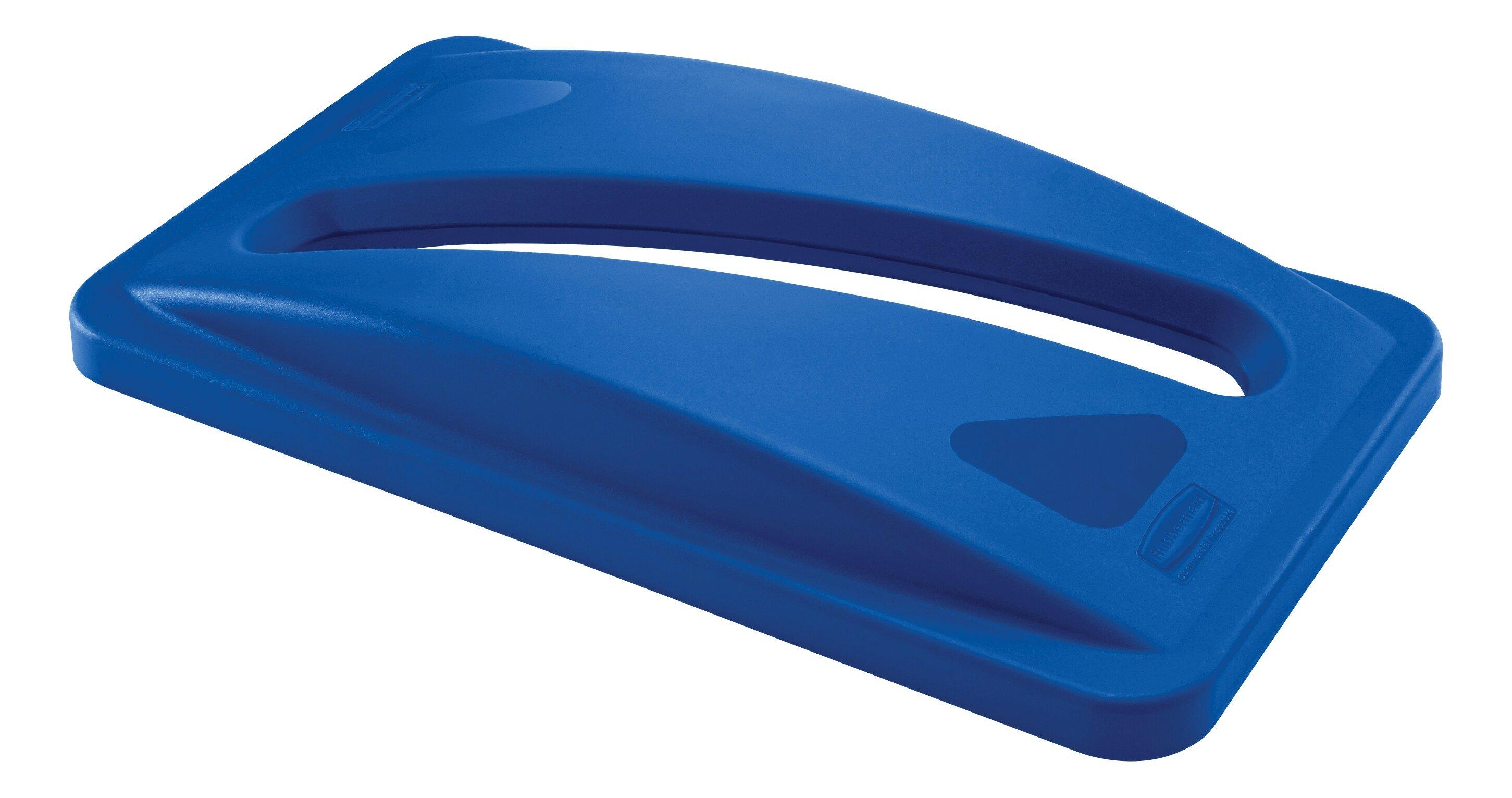 Rubbermaid Blue 2-4/5 x 20-1/2 x 11-3/10 in. Paper Recycling Top 