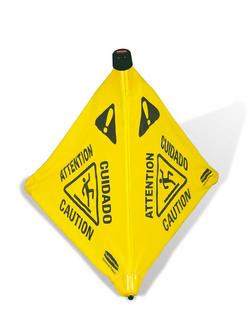 30 in. Pop-Up Wet Floor Caution Symbol Safety Cone in Yellow