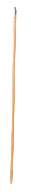 60 in. Lacquered Wood Broom Handle with Metal Tip